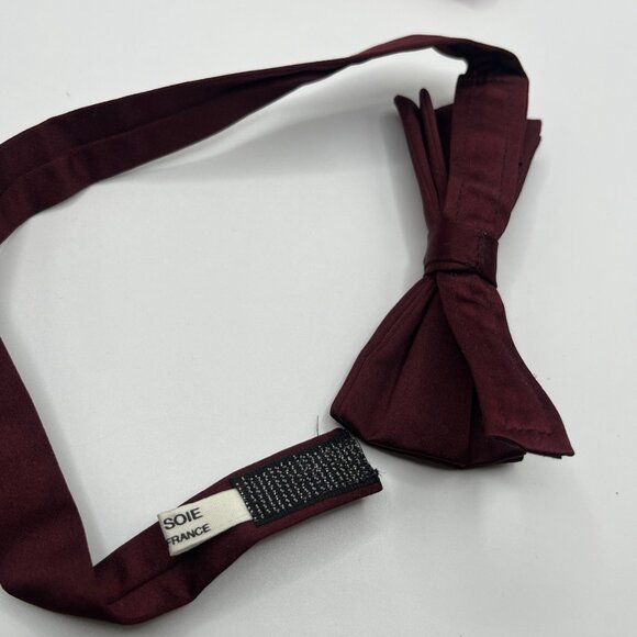 Vintage Silk Pretied Bow Ties Adjustable Lot Of 4 Patterned Retro Formalwear - Picture 3 of 9